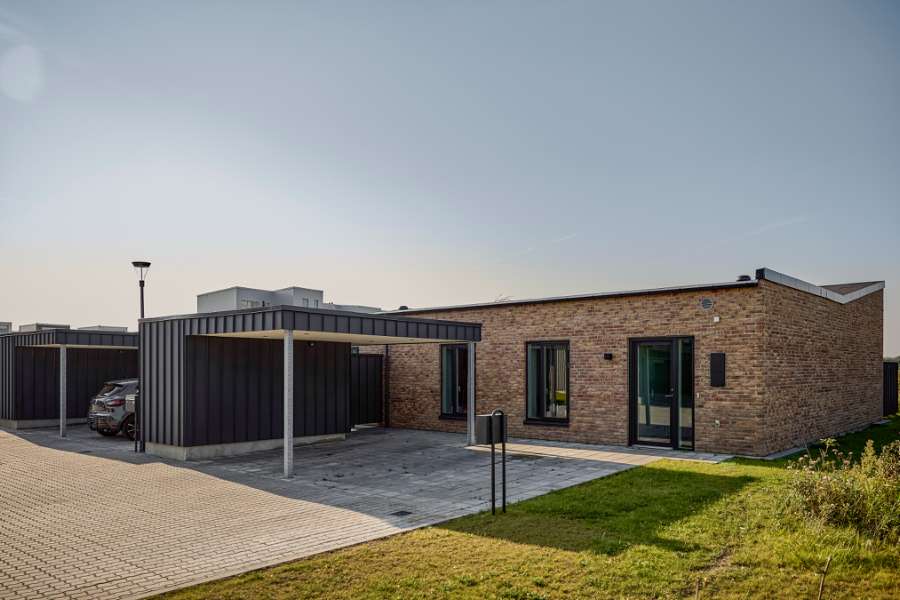 Stahlprofile an Reihenhäusern, Sofiendal Enge, Poul Anker Bechs Vej 232, 9200 Aalborg SV, Dänemark